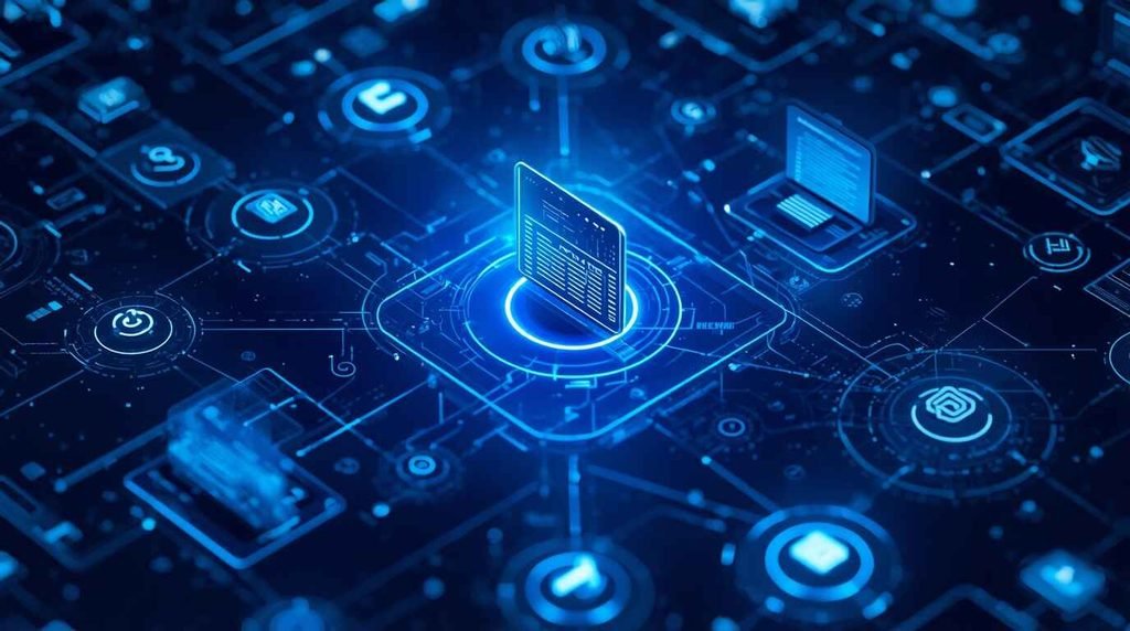 Topical authority in SEO illustrated through connected website topics and internal links